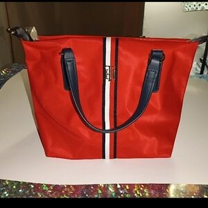 Tommy Hilfiger Red and Blue Tote Bag